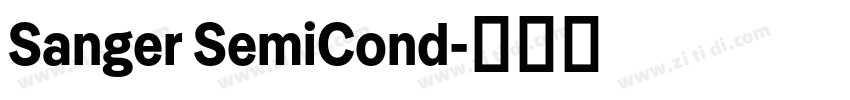 Sanger SemiCond字体转换